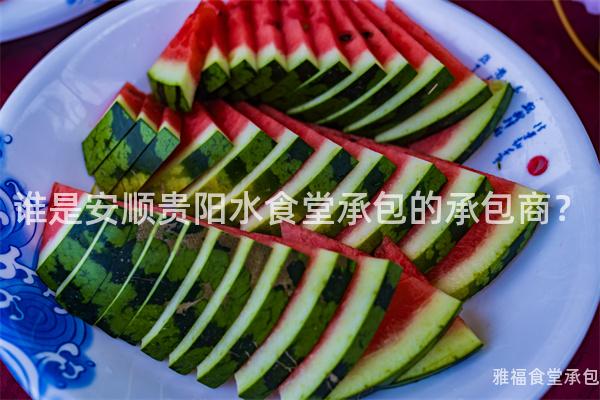 誰是安順貴陽水食堂承包的承包商？